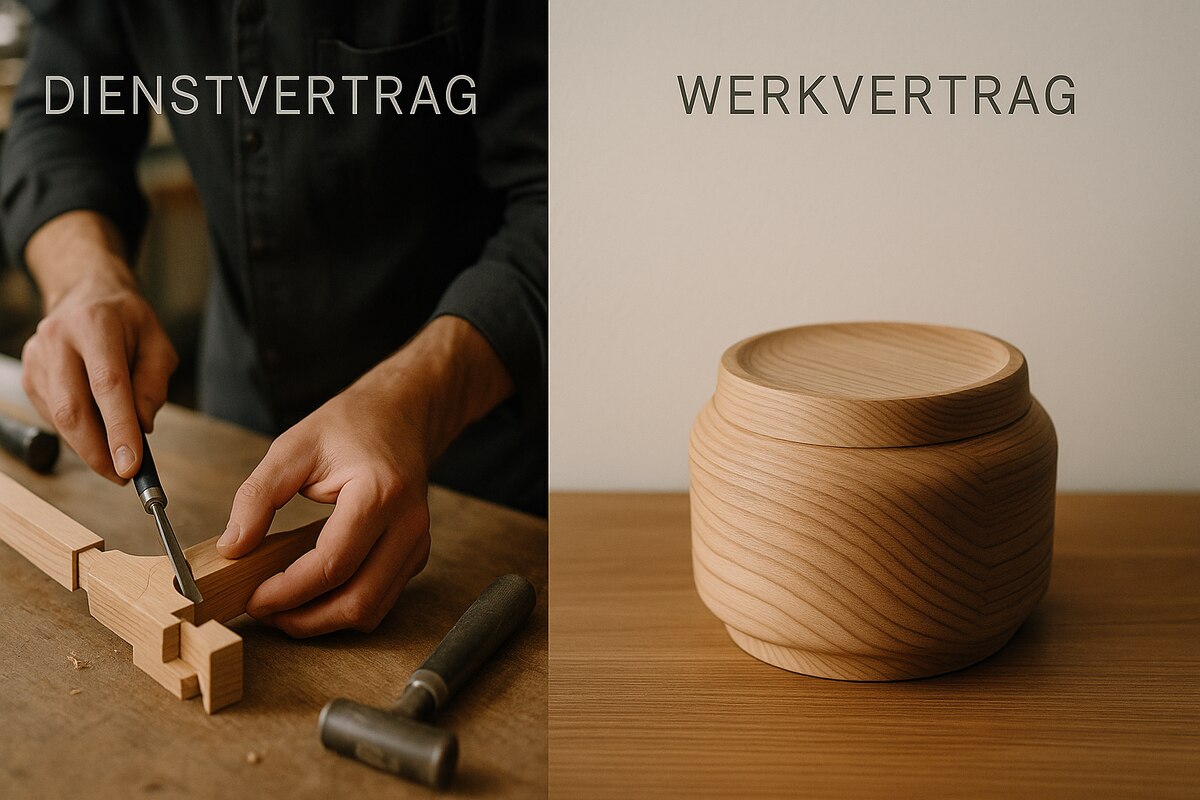 werkvertrag vs dienstvertrag
